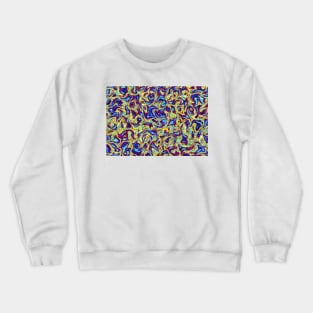 Abstract Psychedelic Pattern Crewneck Sweatshirt